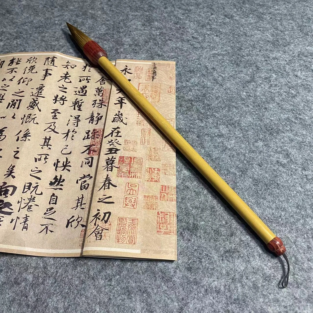 长竹红斗狼毫毛笔 出峰7.0 口径1.5
