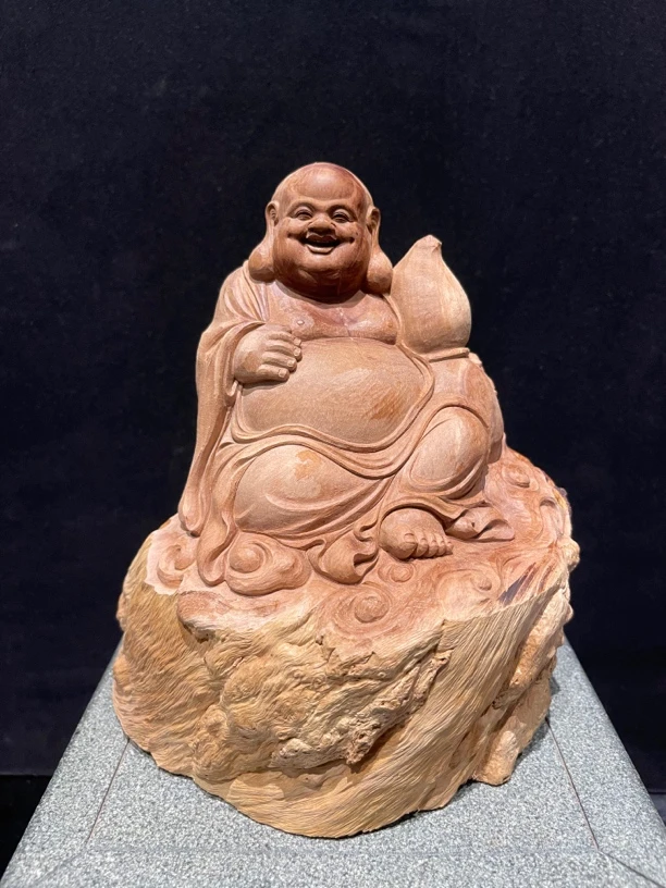 纯手工荔枝木香炉摆件