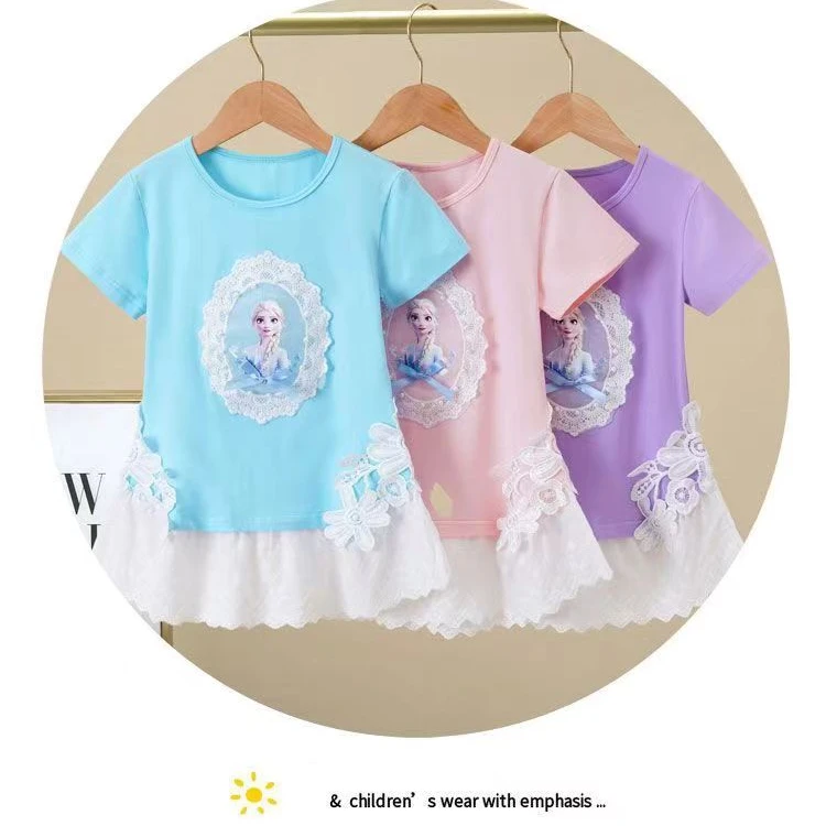 MN女童爱莎连衣裙2025夏款新款原创设计爱莎礼服裙甜美女孩公主裙