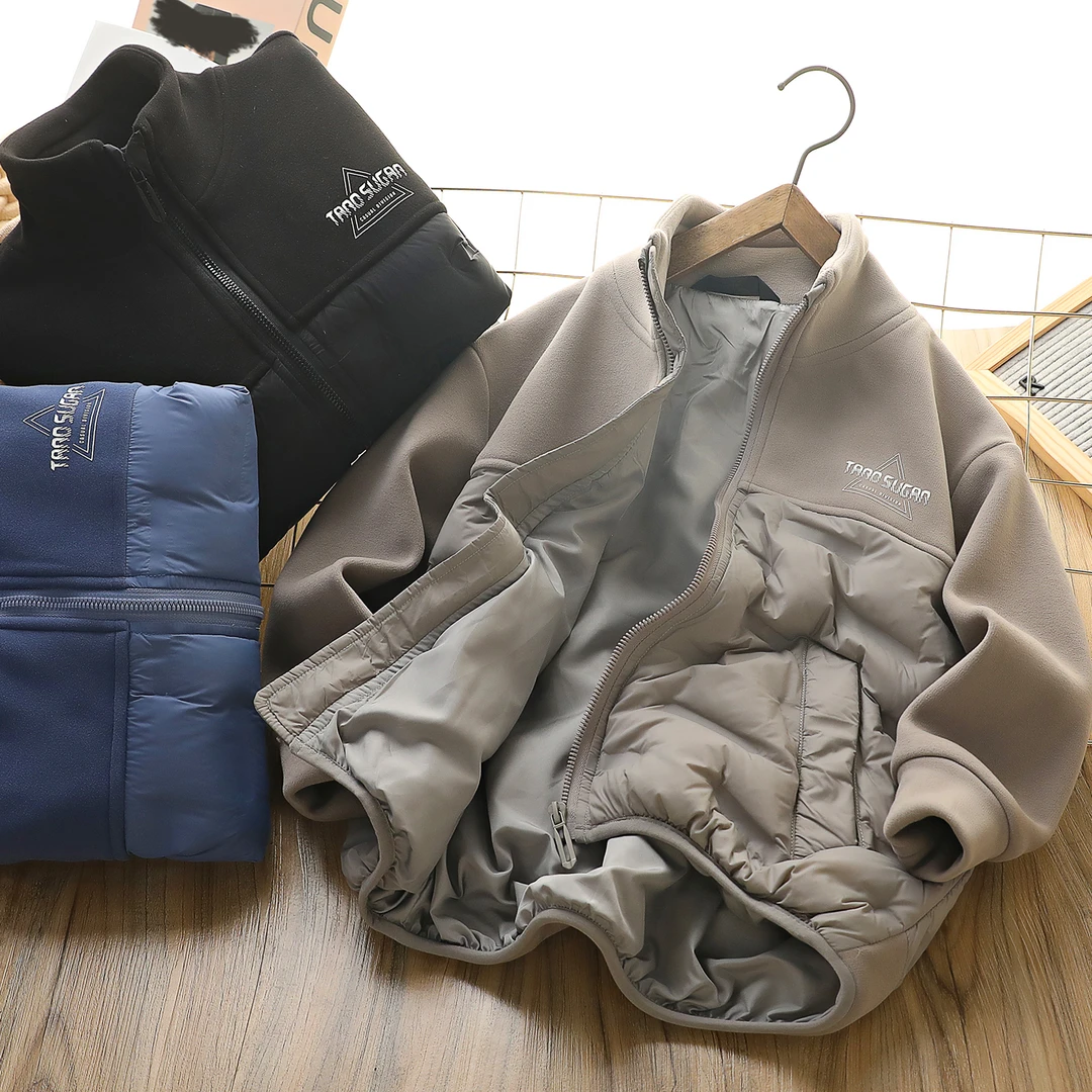 儿童羽绒服冬季新款轻薄内胆秋冬装休闲拼接羽绒服6516