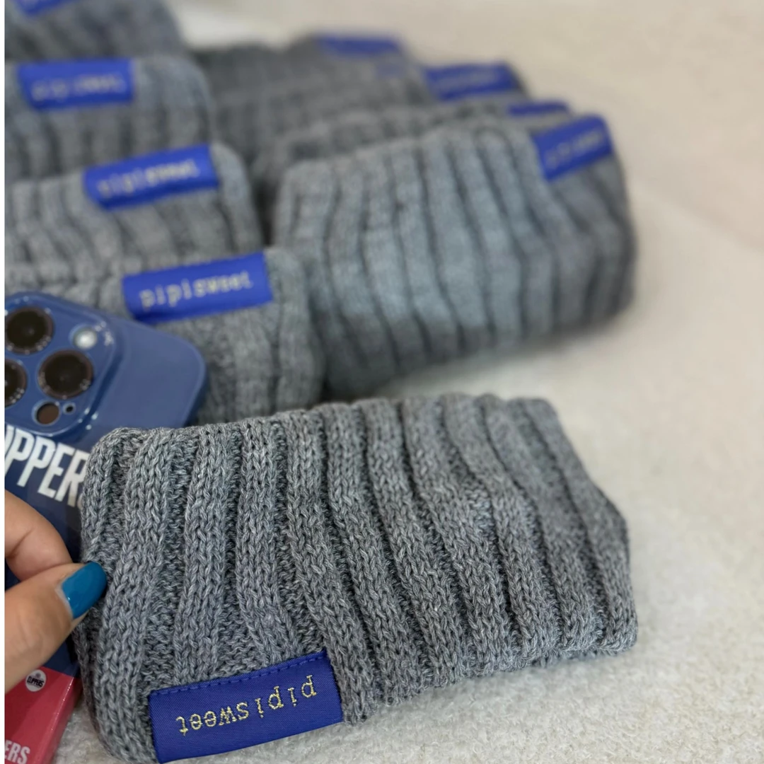 【发带.QIUQIU】休闲时尚个性休闲灰色弹力发带头巾帽配饰装饰品