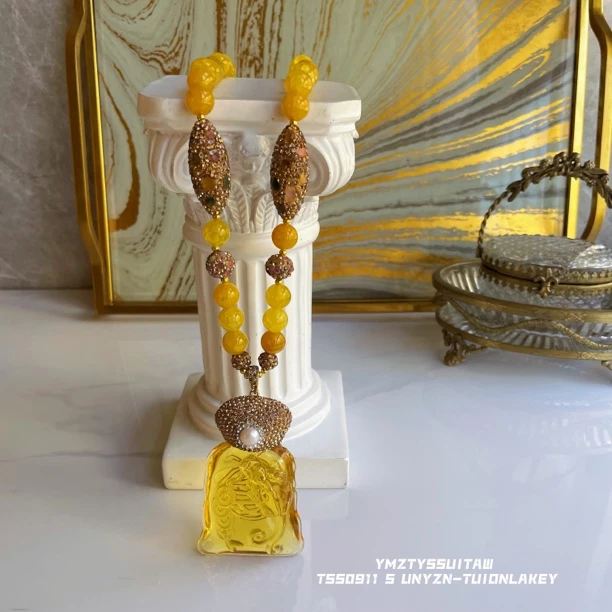 铜合金项链 福福娜苏妮维系列 满镶多颗粒9518手工镶嵌精美