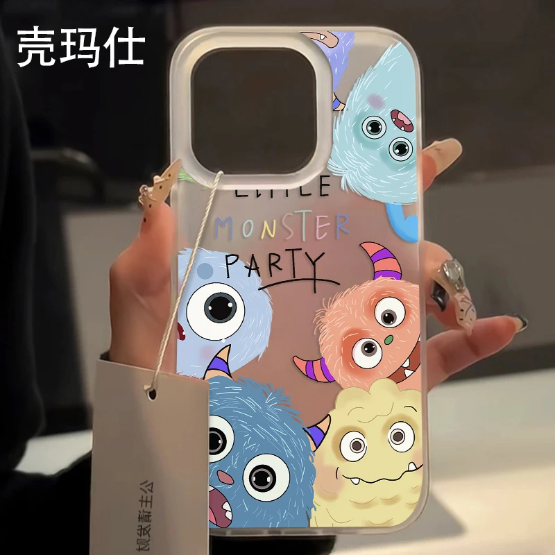 壳玛仕创意涂鸦怪兽适用iphone15苹果14/13promax手机壳11xr创意8