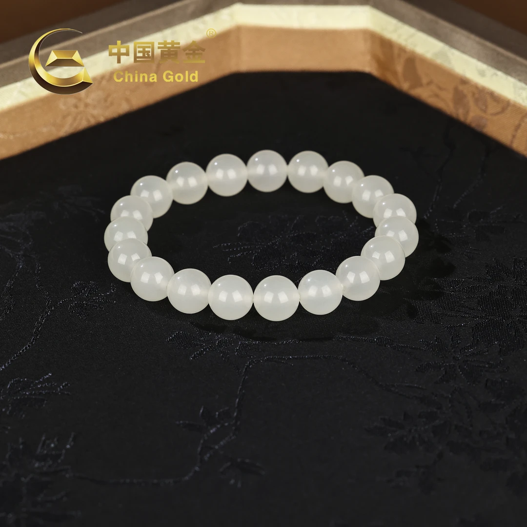 【中国黄金】皎沁 | 和田玉*手串*未镶嵌-S1199-柚