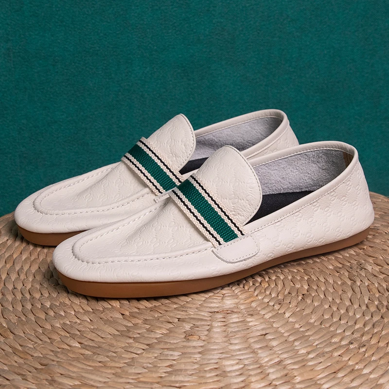 S小码大码驾车鞋软底软皮小皮鞋豆豆鞋小码36修脚型男鞋舒适