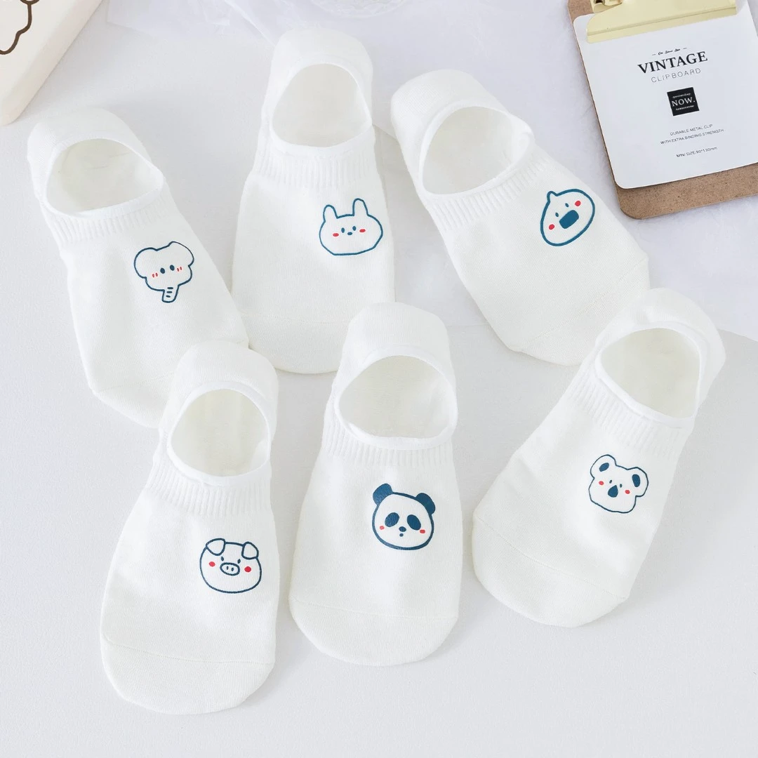 杭臻夏天袜子女夏季薄款船袜女款不掉脚跟防滑隐形袜浅口白色短袜