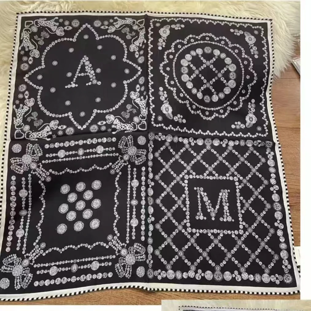 丝毛【珠光】手工卷边时尚围巾丝巾披肩65方巾