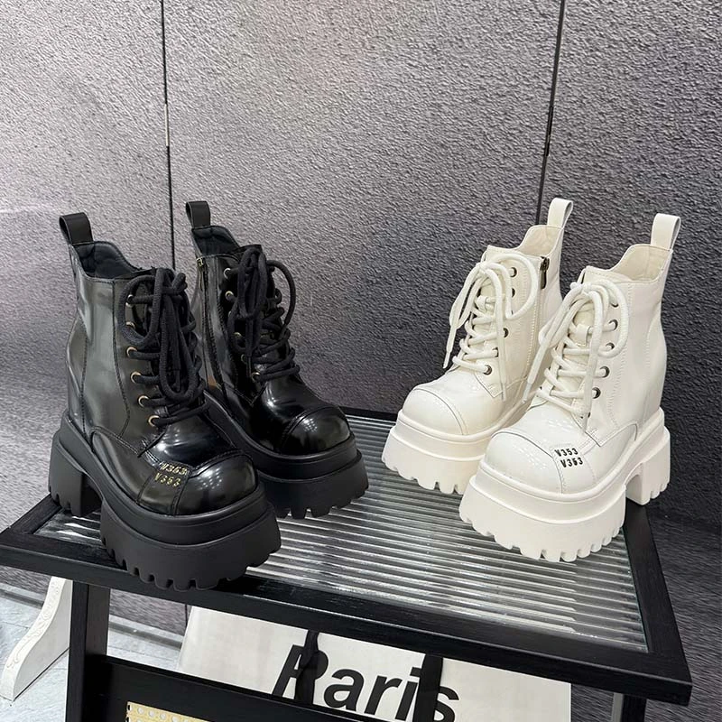 【红姐推荐】12-14CM英伦风2025早春JK平增高复古厚底小皮鞋9778-72