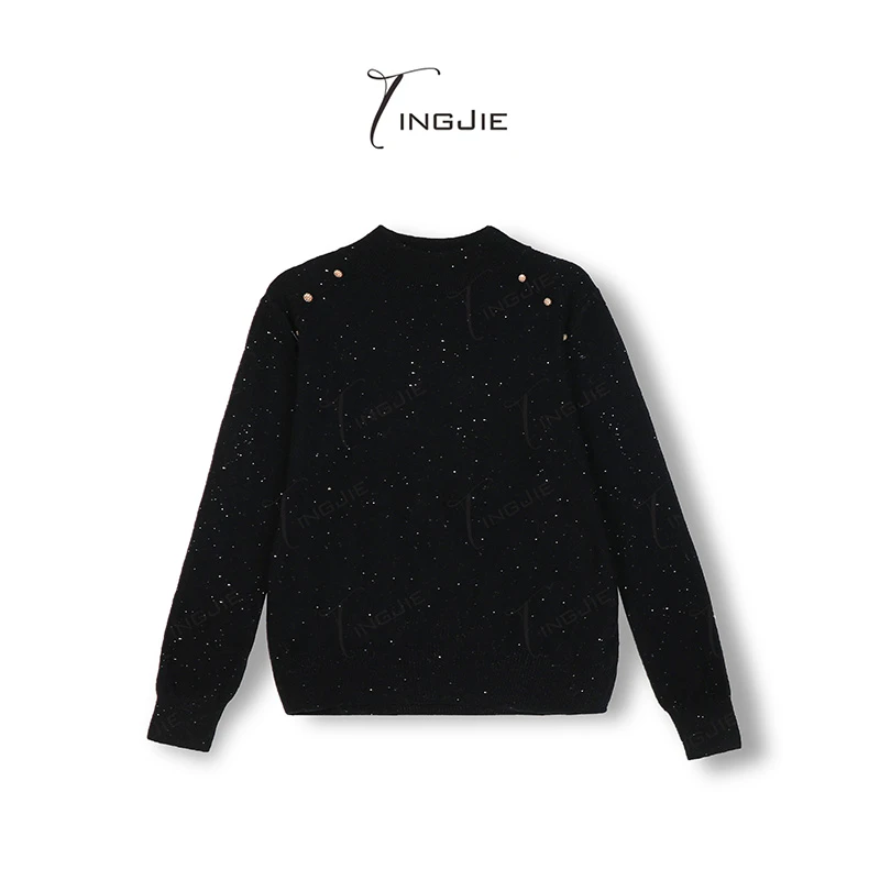 100%羊毛 B842长袖上衣针织毛衣上衣女