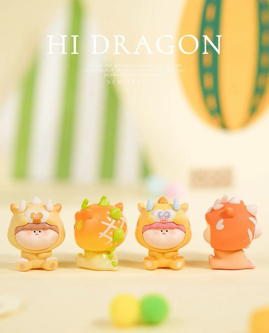 【拆袋踩后三位】阿玛莉莉丝小龙二代萌粒盲袋盲盒小摆件