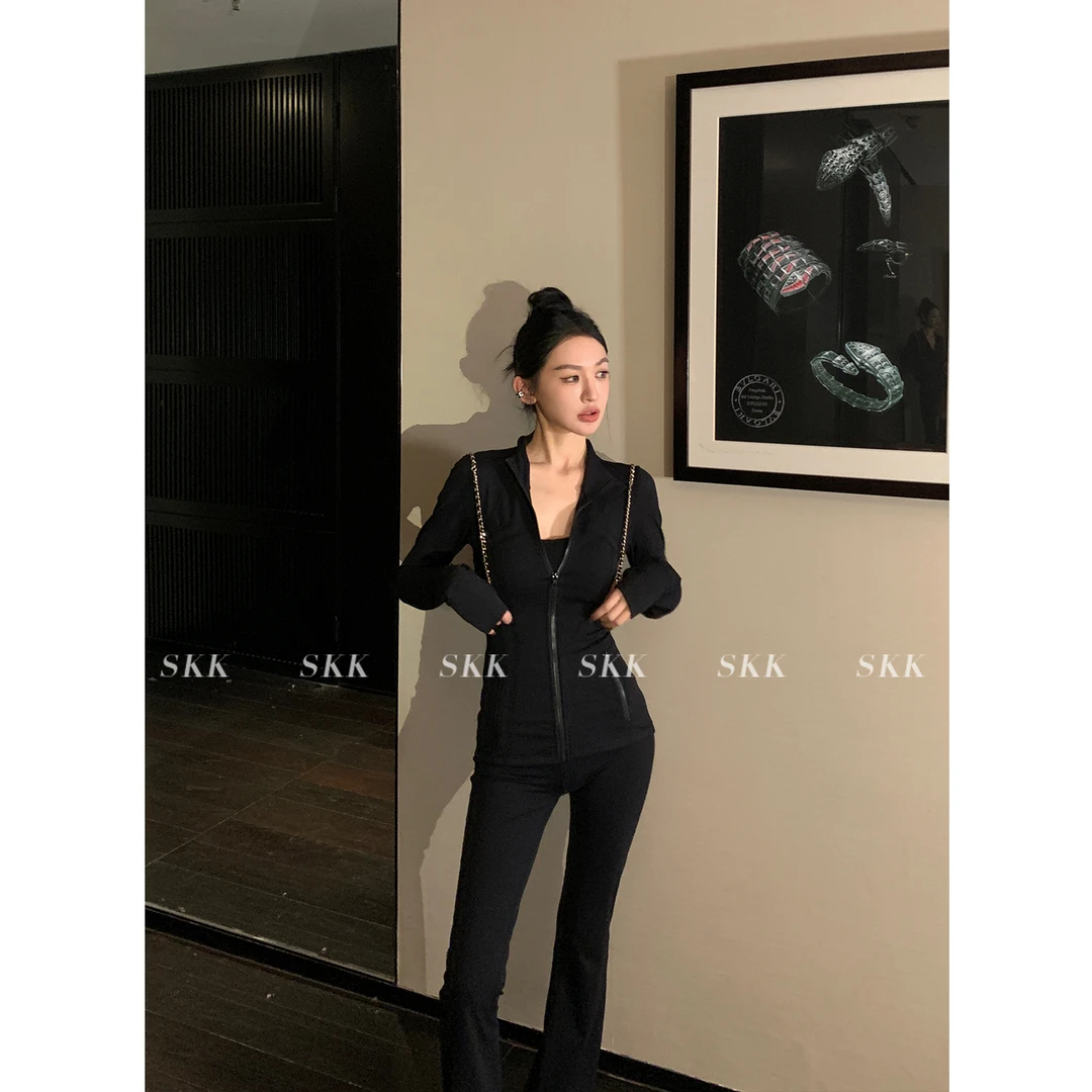 Skk Store 轻氧酷姐 新款瑜伽服运动上衣健身休闲裤lulu套装春女