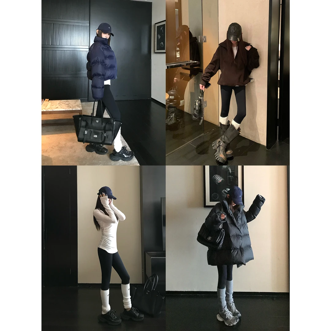 腿精主义热皮收腹提臀打底裤女鲨鱼裤弹加绒伽裤秋冬