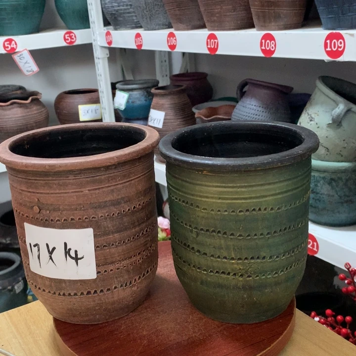 【闪购商品】红陶20CM（含）-50CM（不含）盆口微瑕默认打孔