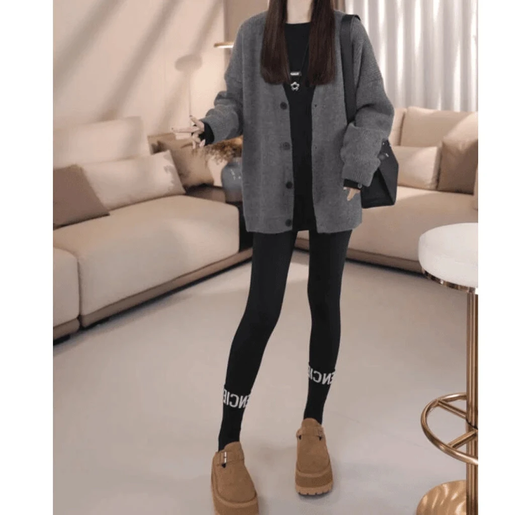 【巴黎夜色】秋冬新款2024年宽松时尚轻奢减龄简约纯色毛衣开衫外套