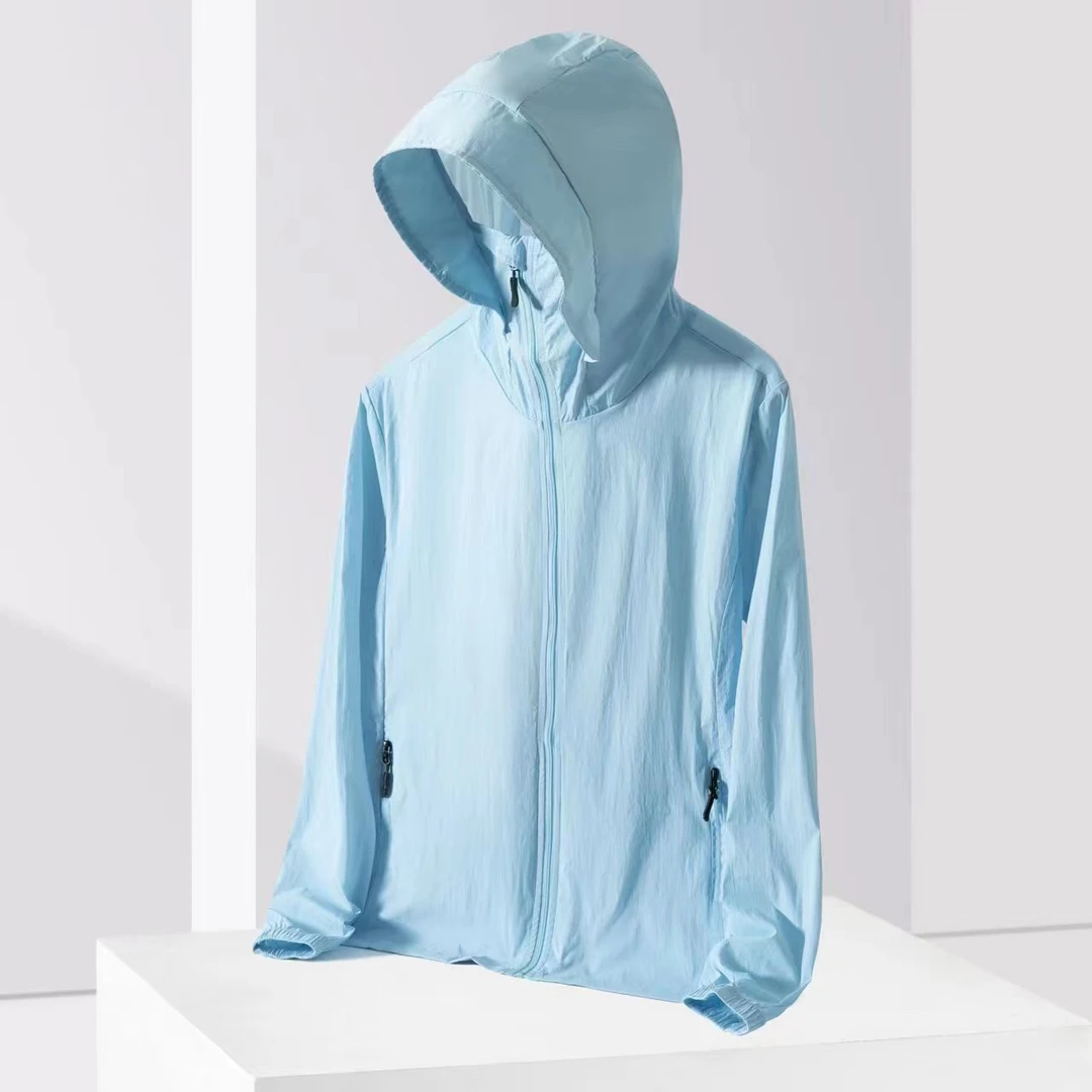 女款夏季休闲连帽防晒服