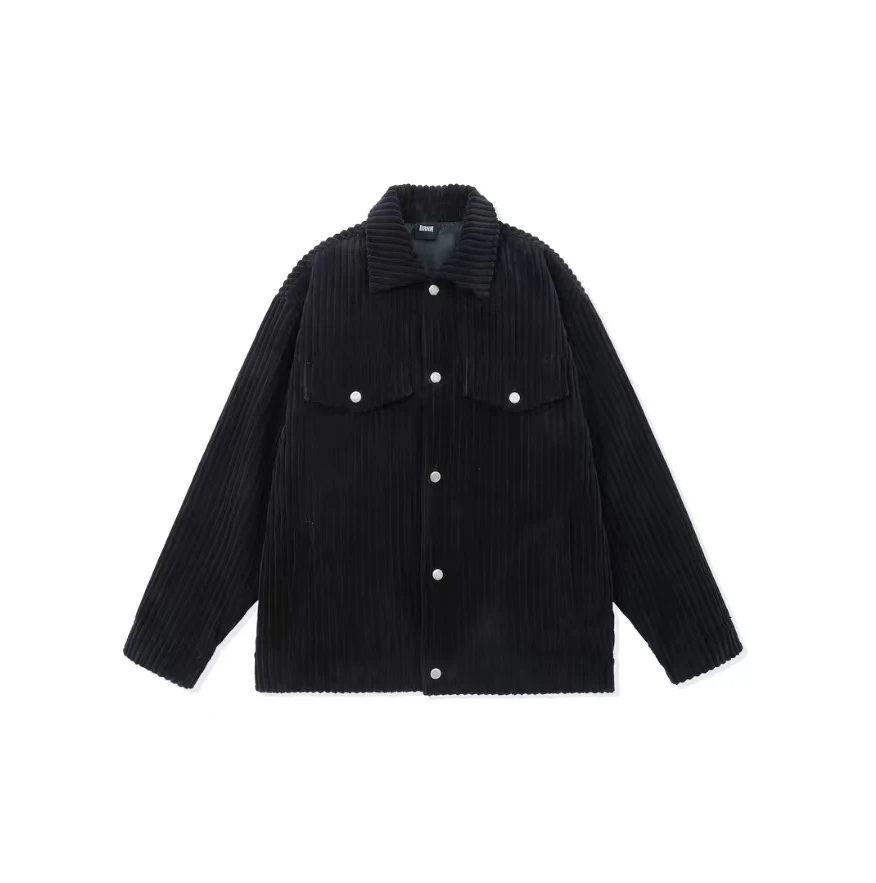 灯芯绒大口袋纯色旅行休闲宽松外套9517