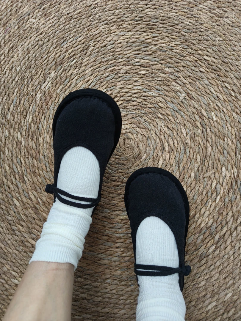 (麻黑色)千层底棉麻手工软底鞋