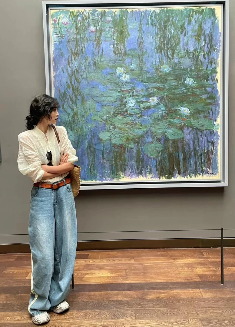 木易初见原创新款V领亚麻百搭纯色半开衬衫韩版时尚长袖衬衫上衣