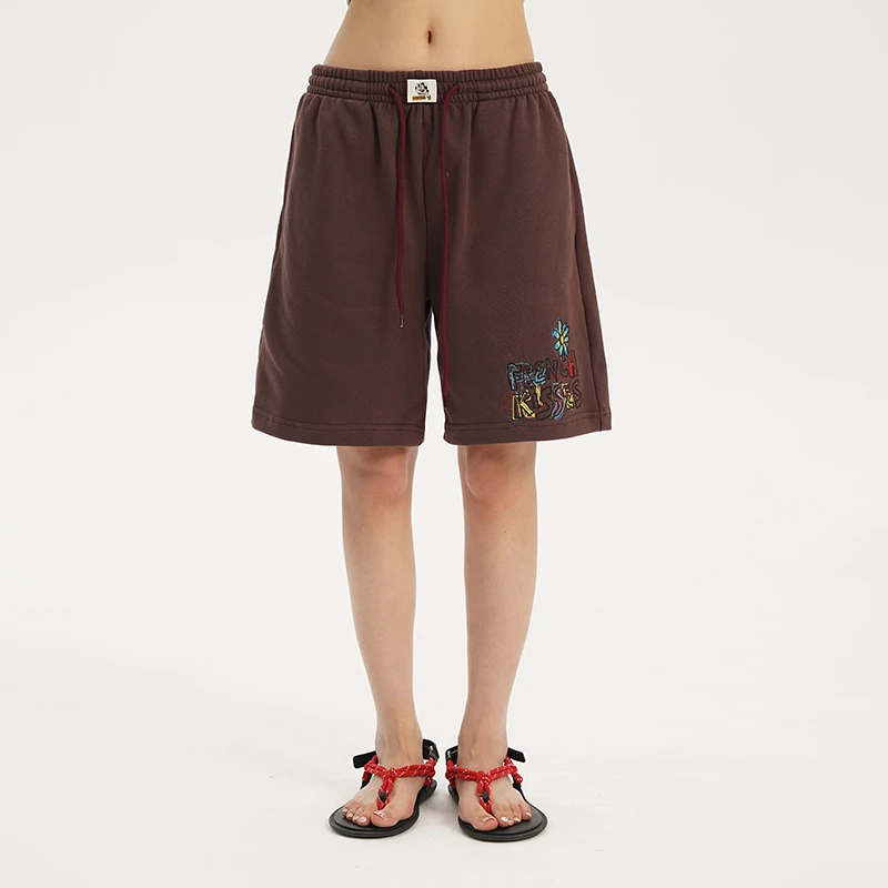 TIPSEVEN 原创设计春夏快餐系列抽绳快餐印花休闲运动短裤初夏新