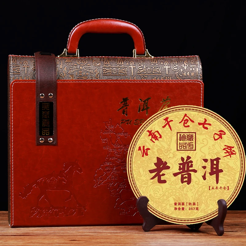 过年送礼 云南普洱茶礼盒装熟茶礼盒装