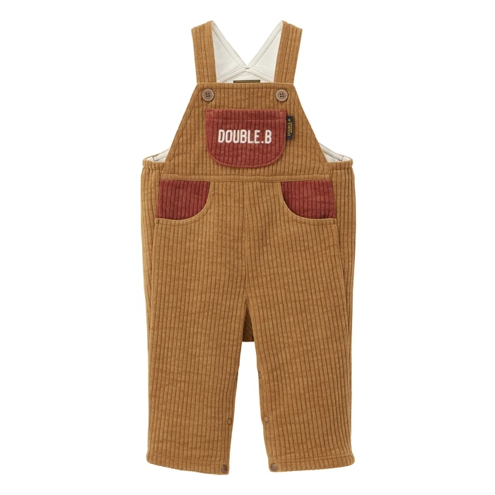 MIKIHOUSE【活动价】DB针织灯芯绒连体背带裤