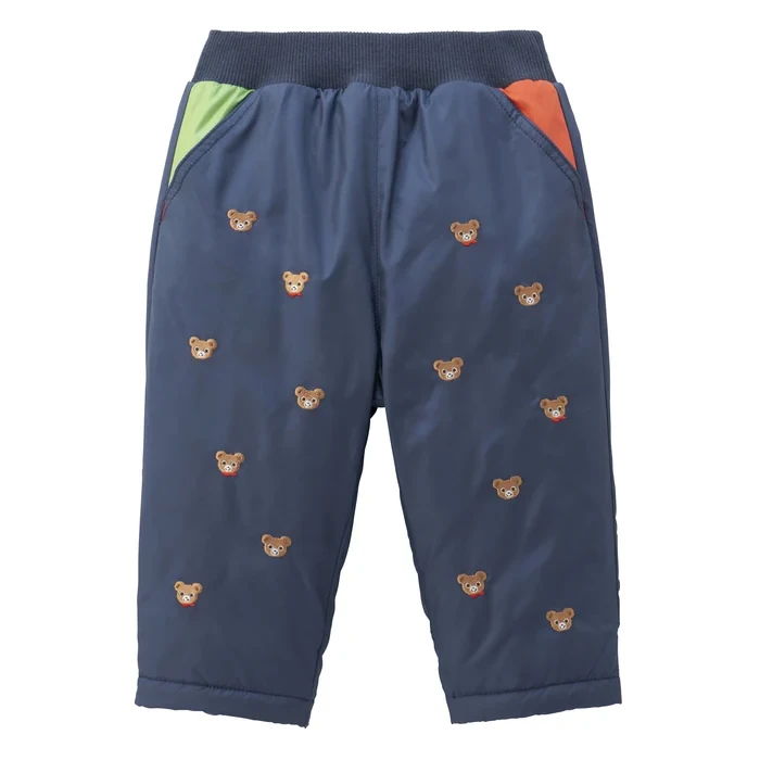 MIKIHOUSE2024款【活动价】冬季男童女童加绒羽绒保暖棉裤长裤