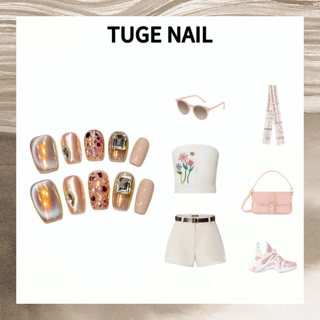 TugeNail“蔷薇”秋冬复古高级显白极简小众设计师穿戴甲-TG*小然