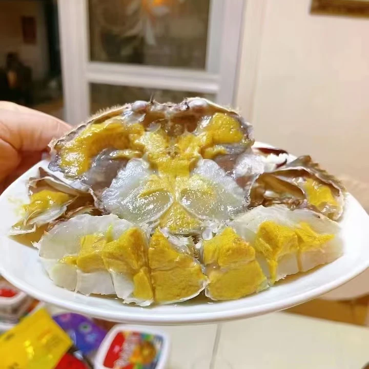 舟山白膏呛蟹 (4-6两)/只 咸呛蟹母蟹腌制(生吃 不可蒸煮)11