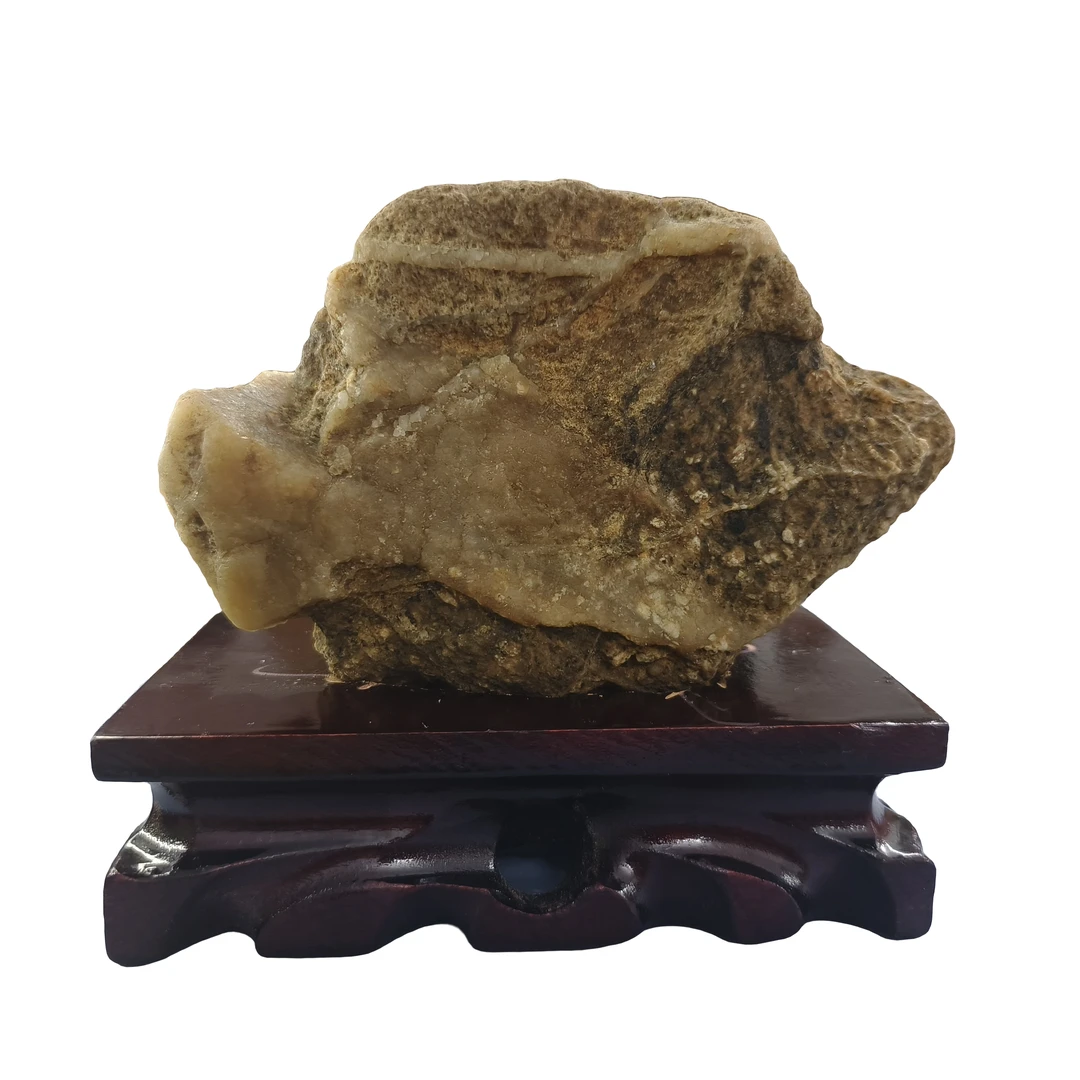 黄蜡石象形盆景石摆件