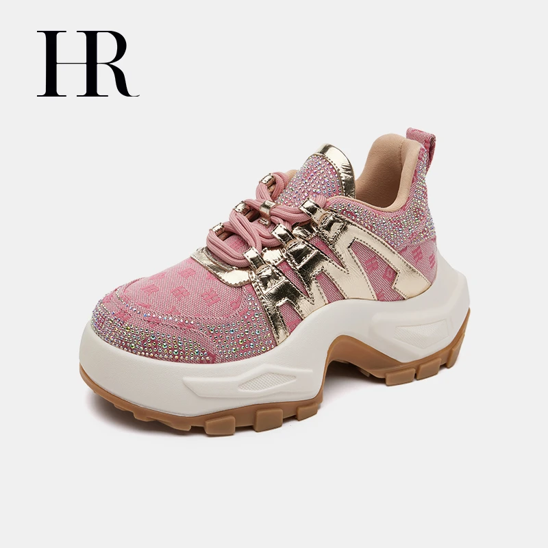 HR/赫莲娜厚底老爹鞋女2024新款爆款增高女鞋百搭休闲潮牌运动鞋