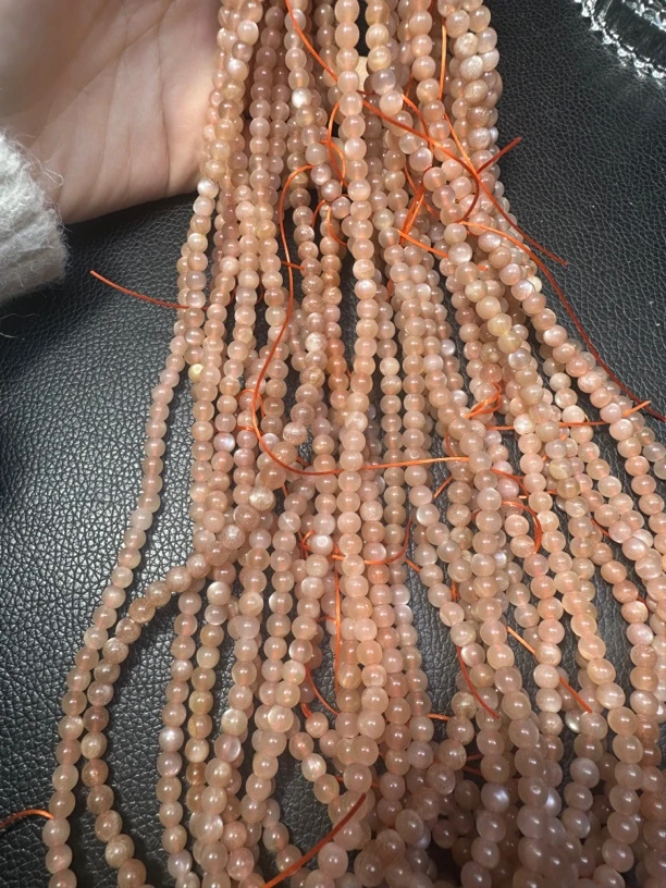 天然橙月光多圈手串（多样性发一条）