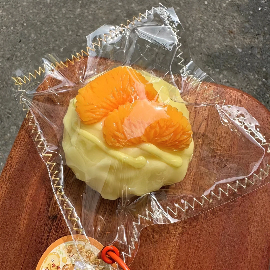 水感橘子奶贝 食品级硅胶手工DIY仿真捏捏乐 解压玩具默认微瑕