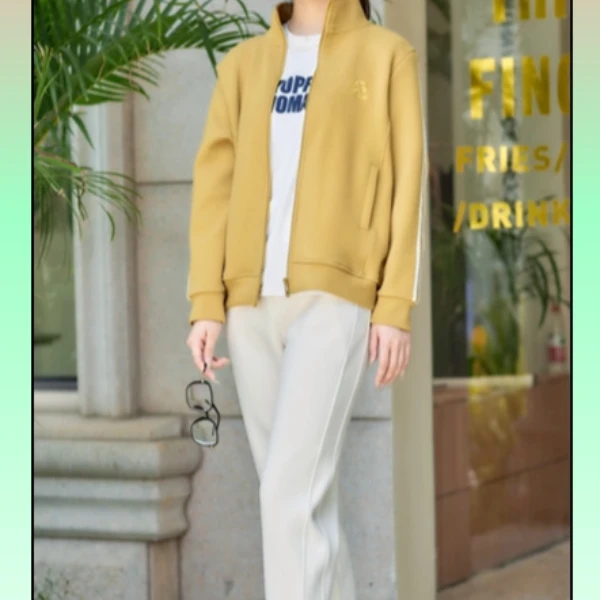 毛呢休闲束口防风裤1115