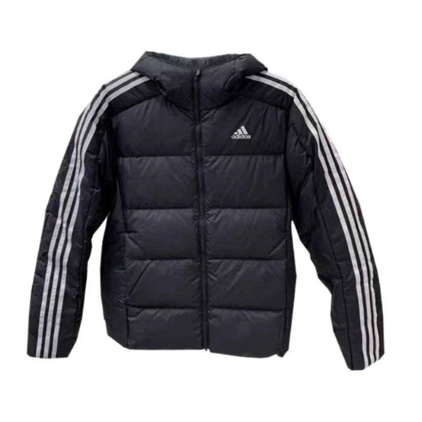 adidas/阿迪达斯羽绒服男子冬季连帽保暖防风休闲运动外套JN7478