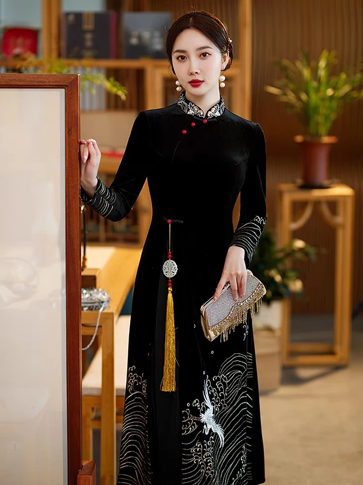 宫廷玉液改良旗袍裙