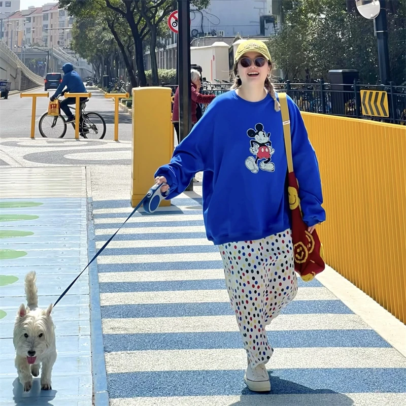 九斤定制》侧开叉趣味波点半裙