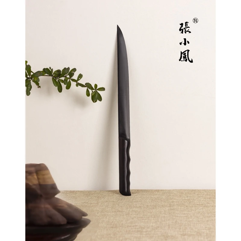 张小凤 檀木裁纸刀 宣纸专用张小凤手工打磨略钝不伤手书法竹毛边