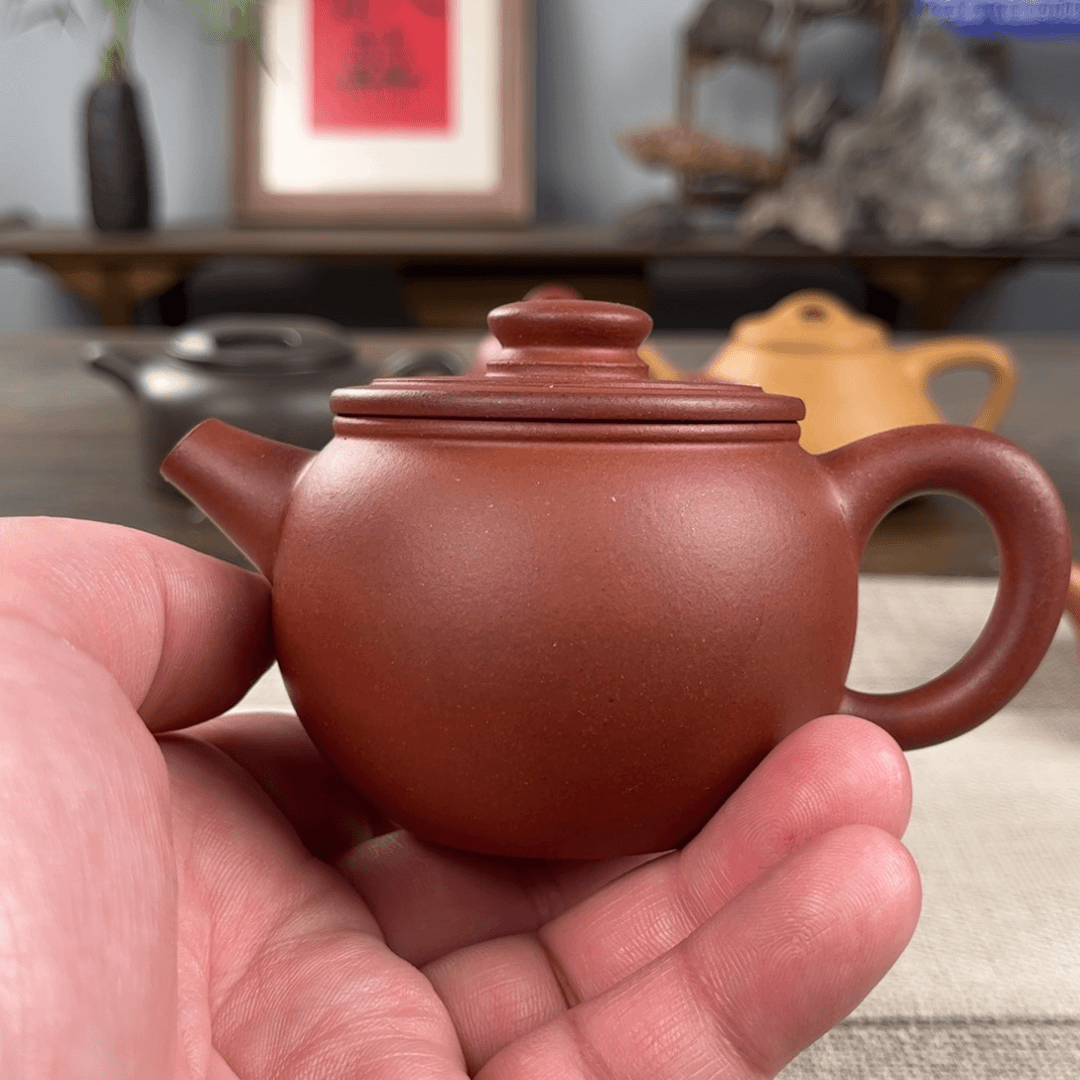 紫砂茶壶封釉黄龙山原矿紫砂壶