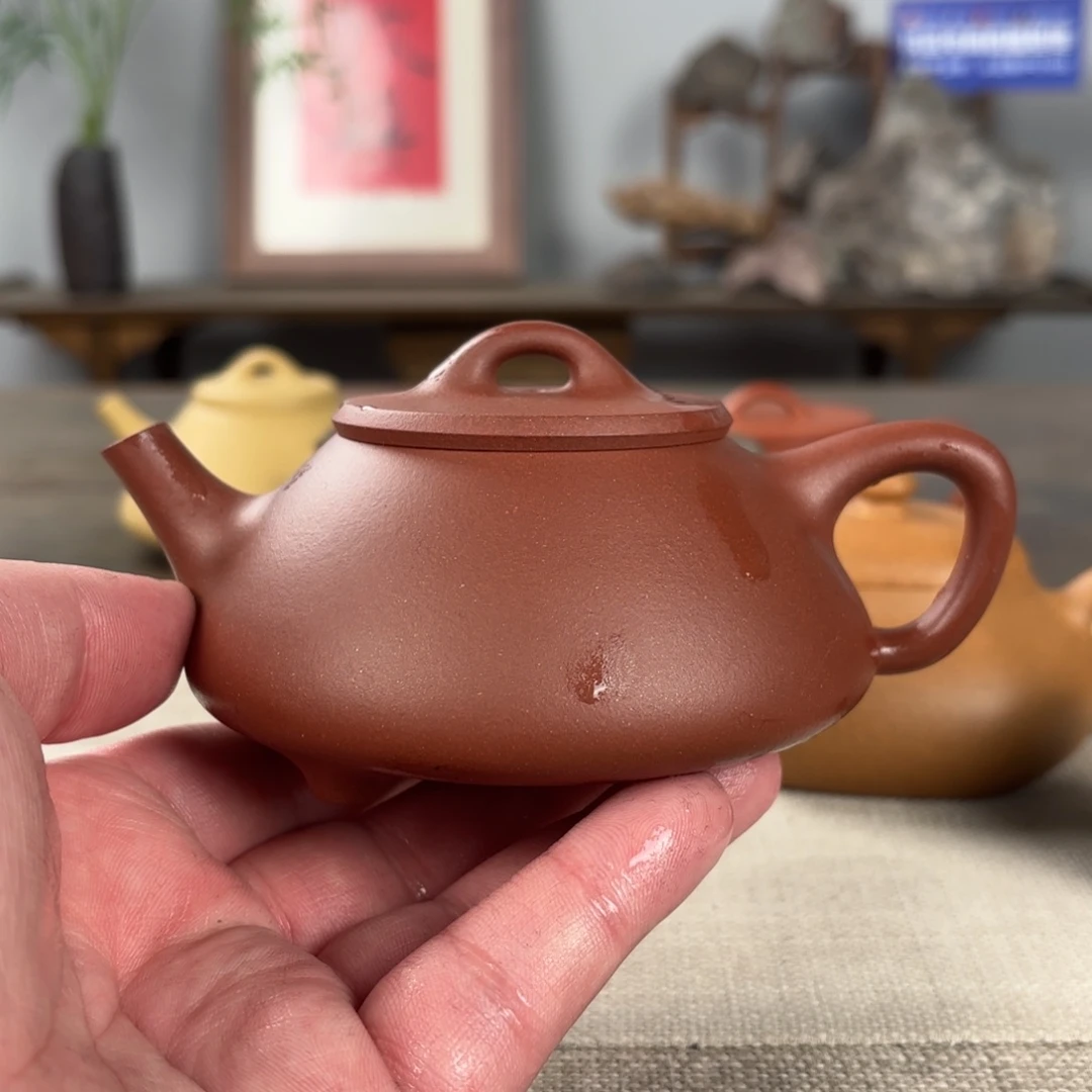 紫砂茶壶赖*微瑕黄龙山原矿紫砂壶