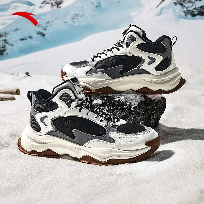 安踏寻界丨加绒保暖高帮棉鞋男冬季厚底增高休闲运动鞋112448966