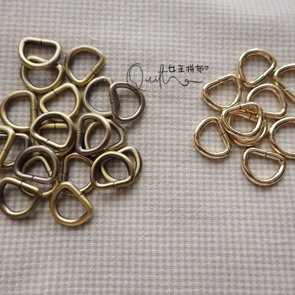 手工拼布diy配色 包包配件D环/钥匙圈