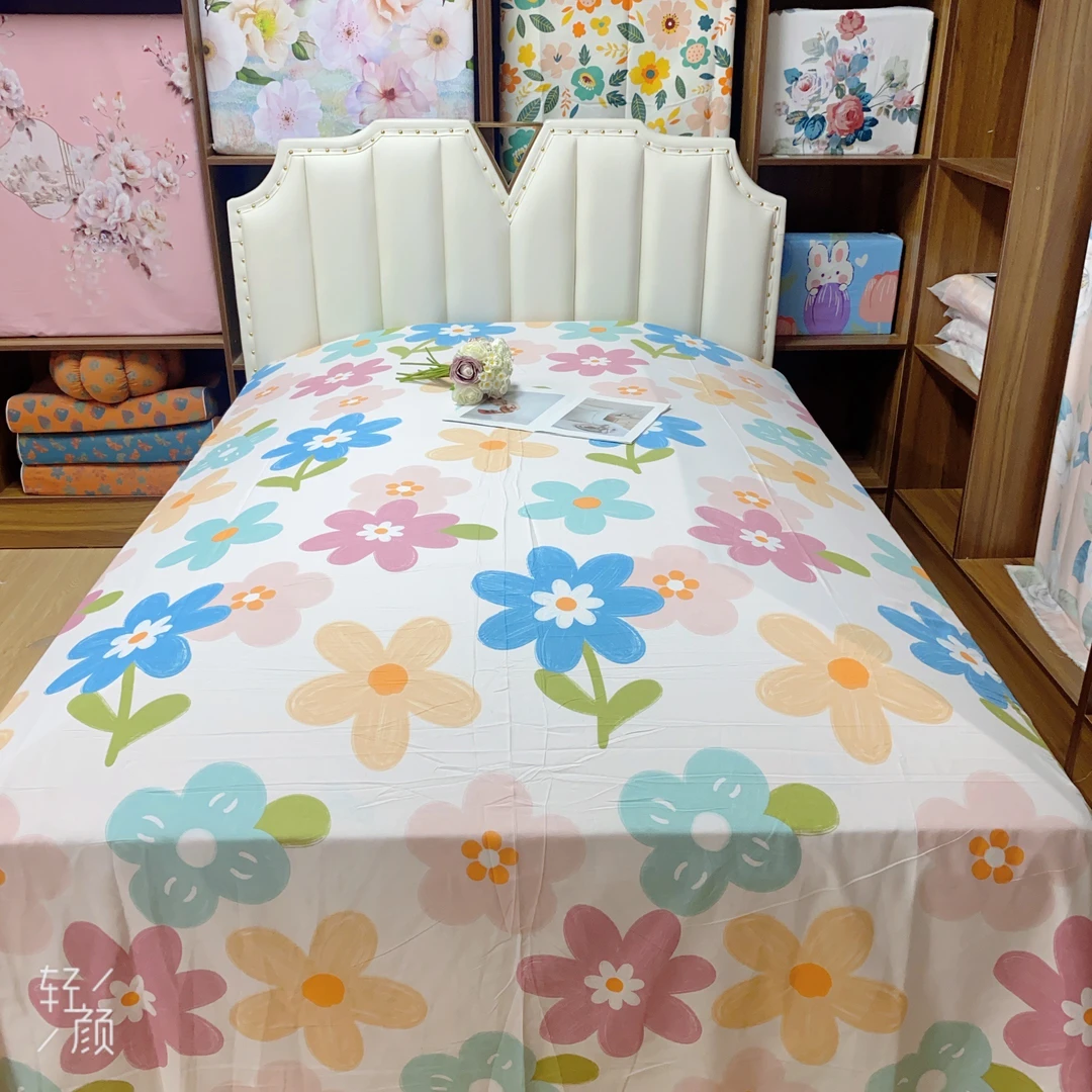 【向阳花开】加厚斜纹棉热销爆品双人床单防滑耐磨舒适透气亲肤柔软