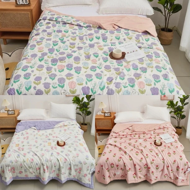 【随机被子2米】居家好物热销爆款秋被水洗印花舒适柔软亲肤厚被