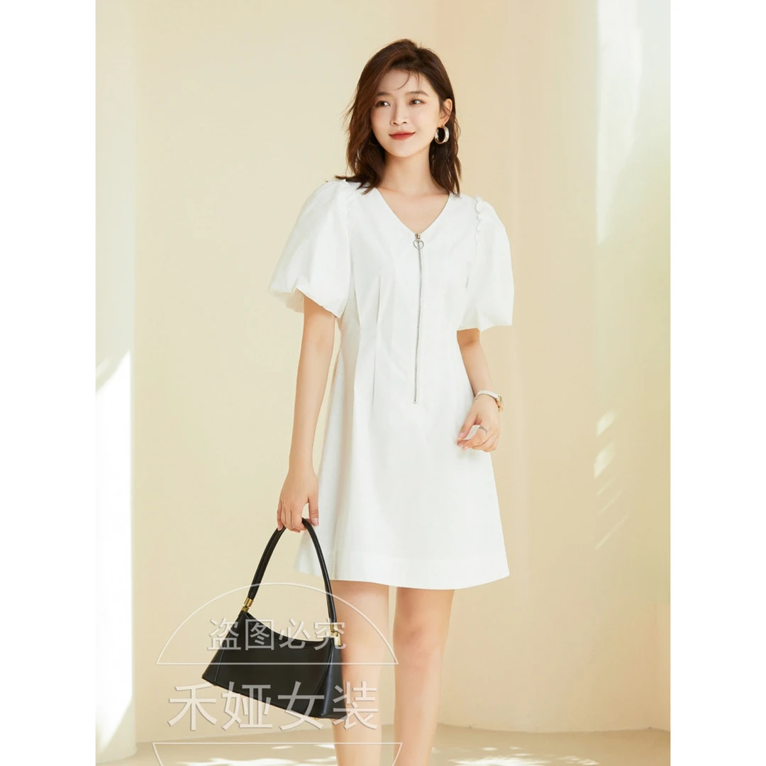 希茜8393 夏季高级感时尚休闲气质连衣裙