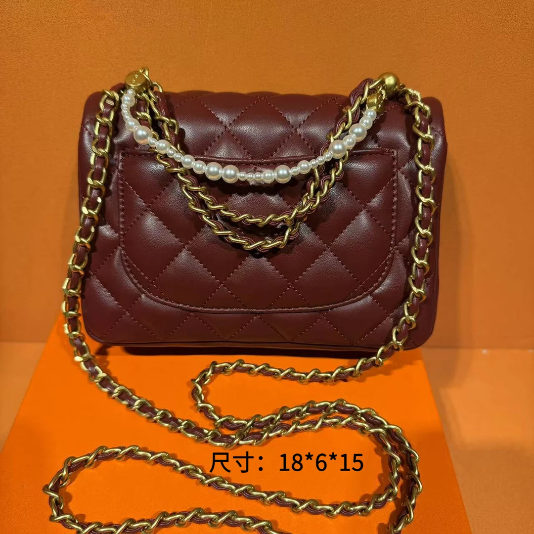 OUSHE欧奢F1—红色高级手工女包