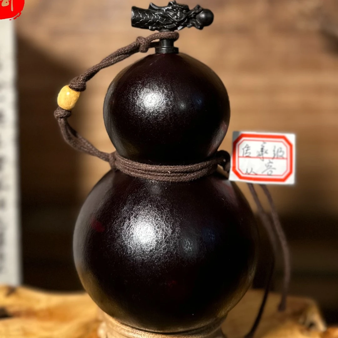 【传承级 从容】正宗大漆酒葫芦仿古珍藏温婉福禄摆件手工