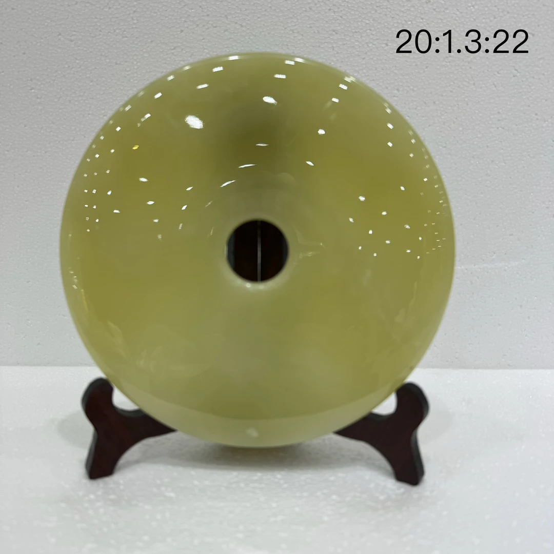 《冰青玉平安扣》家居装饰品开业乔迁公司办公室客工艺品摆件送礼