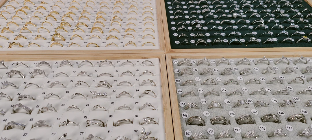 铜合金戒指 两个铜合金戒指 高级感气质可调节戒百搭简约个性时尚