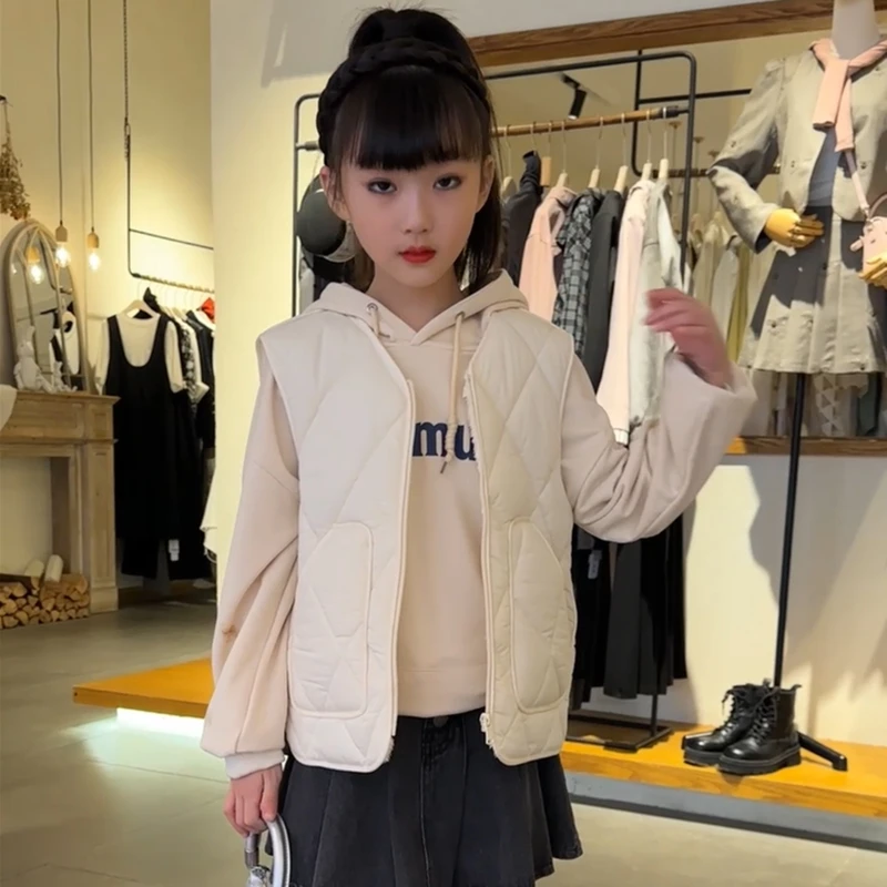 秋冬儿童加绒马甲韩版男女童坎肩背心宝宝马夹外穿洋气潮校服神气