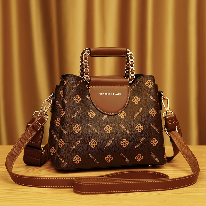 女包2025春夏新款时尚百搭单肩斜挎小包女士包包气质水桶包手提包